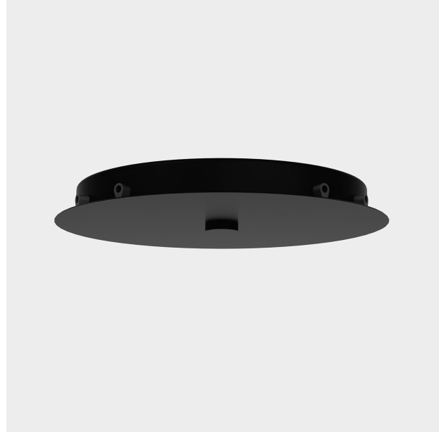 Apvalus daugiafunkcinis pagrindas %D8400 mm su 3/5 lizdais Tekstūruotas juodas