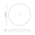 Corvus 3945 Akustinis ekranas %D8625 mm Smėlio spalvos