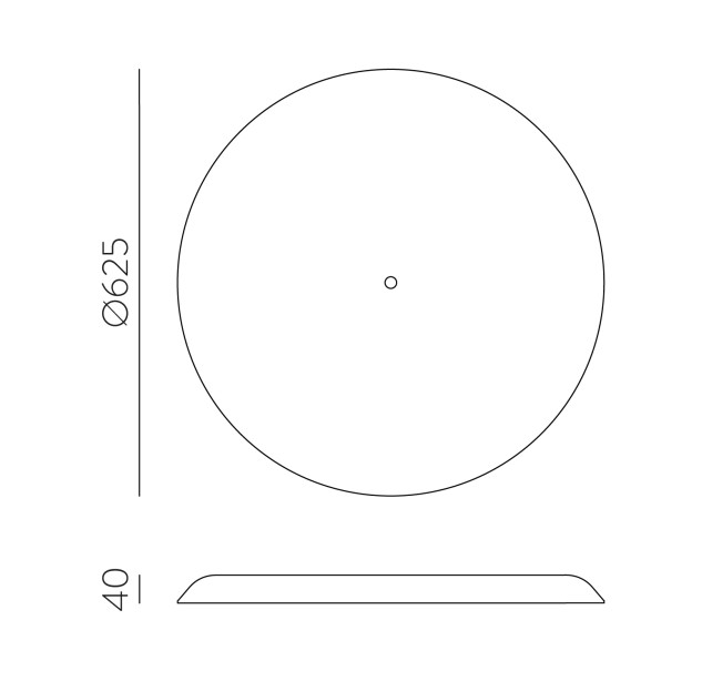Corvus 3945 Akustinis ekranas %D8625 mm Juodas