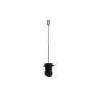Nematomas pakabinamas šviestuvas 3980 Union lineal Textured Black, be apšvietimo, be montavimo