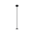 Vamzdinis pakabinamas šviestuvas %D860 mm, tekstūruotas juodas, CL.I, be apšvietimo