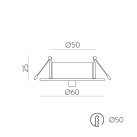 Vamzdžių komplektas, įleidžiamas į sieną, %D860 mm, tekstūruotas juodas, be apšvietimo