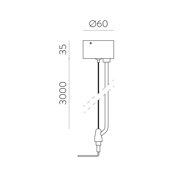 Tech Pendant Kit 3987 Tekstūruotas baltas, CL.I, be apšvietimo