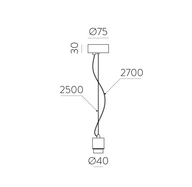 „Tiga“ pakabinamų šviestuvų rinkinys 3707, tekstūruota juoda, LED E27 15 W, CL.I