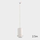 Pakabinamas šviestuvas, 2,5 m, tekstūruotas baltas, LED E27 15 W, CL.II