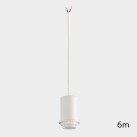 Pakabinamas šviestuvų rinkinys 6 m, tekstūruotas baltas, LED E27 15 W, CL.II