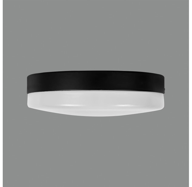 Rok Module Led 2518/52 Juoda/Opalas, LED 18 W 1200 lm, CRI 80 CL.II, reguliuojamas šviesos stiprumas, Kelvinas 3000–4000–6500, reguliuojamas šviesos stiprumas