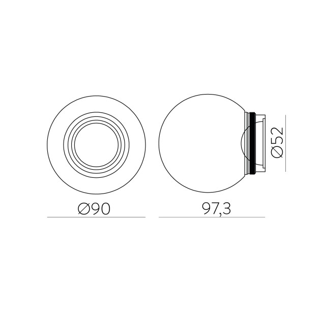 Vamzdinis gaubtas %D860 mm Opalizuotas/Smėlio spalvos