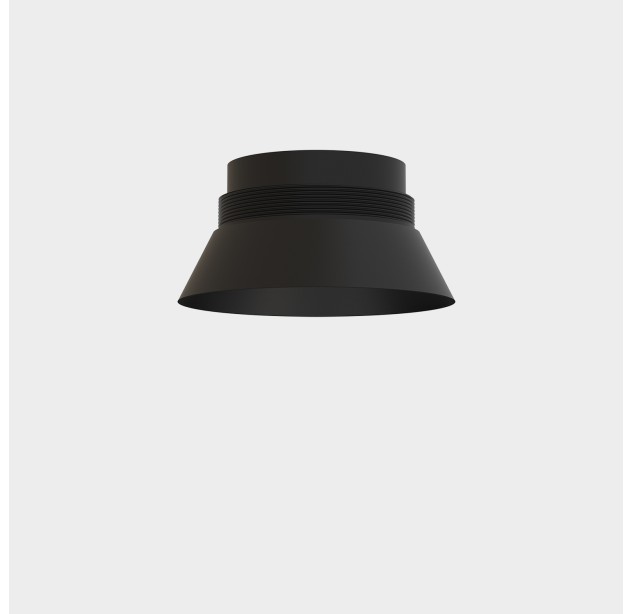 Vamzdinis gaubtas %D880 mm  Tekstūruotas juodas