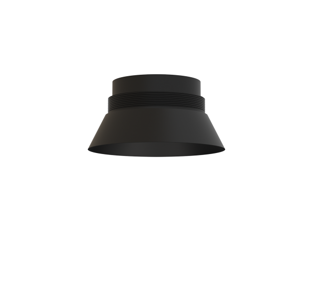 Vamzdinis gaubtas %D880 mm  Tekstūruotas juodas
