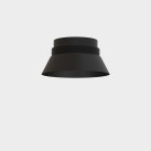 Vamzdinis gaubtas %D880 mm  Tekstūruotas juodas
