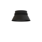 Vamzdinis gaubtas %D880 mm  Tekstūruotas juodas