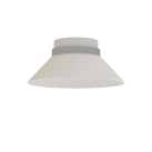 Vamzdinis gaubtas %D8115 mm, tekstūruotas, baltas
