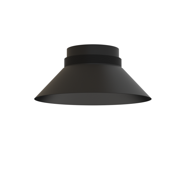 Vamzdinis gaubtas %D8115 mm, tekstūruotas juodas