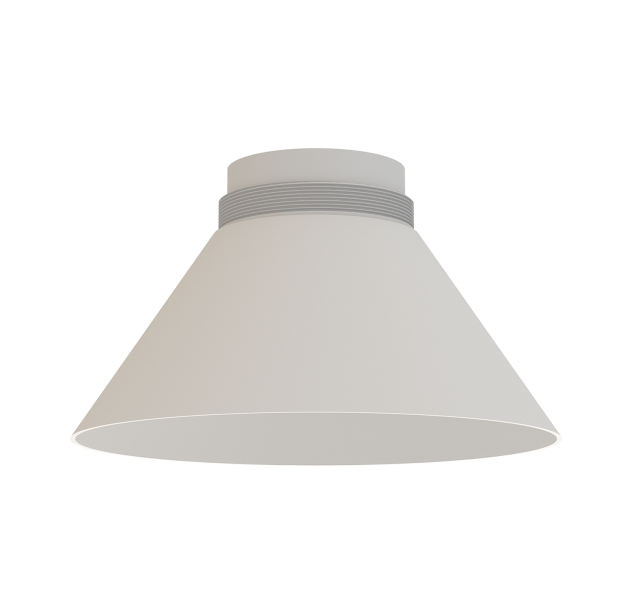 Vamzdinis gaubtas %D8140 mm, tekstūruotas, baltas