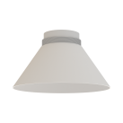 Vamzdinis gaubtas %D8140 mm, tekstūruotas, baltas