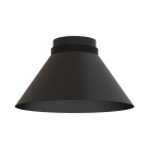 Vamzdinis gaubtas %D8140 mm, tekstūruotas juodas