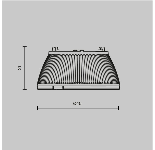 Priedas DIP LENS003D45-15W Priedas DIP LENS003D45-15W
