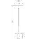 Pakabinamas šviestuvas NELSON 3 LED 3000  MD2291-1A-3BGN