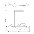 Pakabinamas šviestuvas TAREMI 3.5/15 G9/LED W ZALEŻNOŚCI OD ŻARÓWKI/2700-6000  MD2448-7B-3BGD