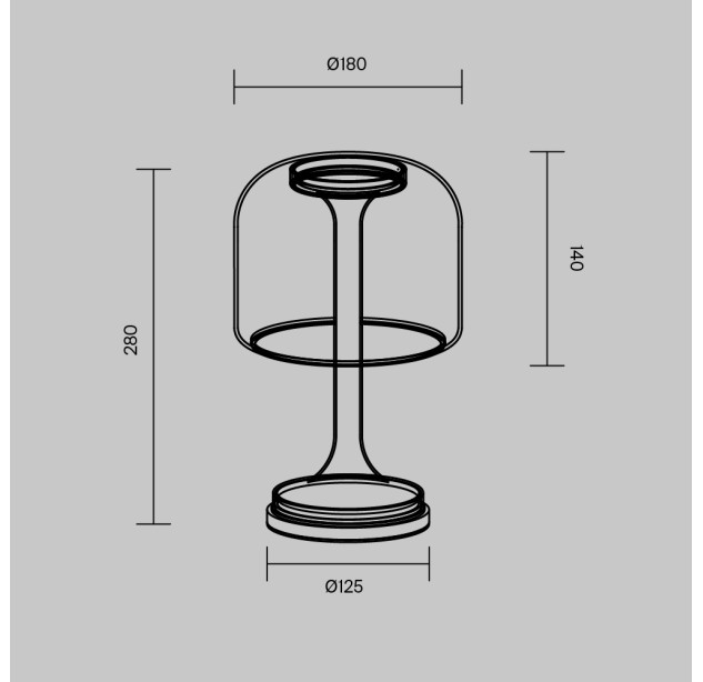 Stalinis šviestuvas SPIRITO 13W 3000K MOD286TL-L8W3K