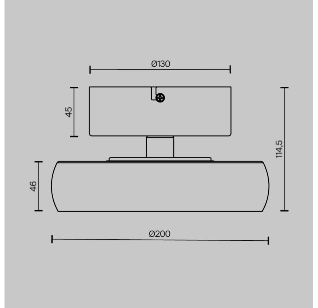 Lubinis šviestuvas FLOAT 13W 3000K MOD498CL-L13BK Lubinis šviestuvas FLOAT 13W 3000K MOD498CL-L13BK