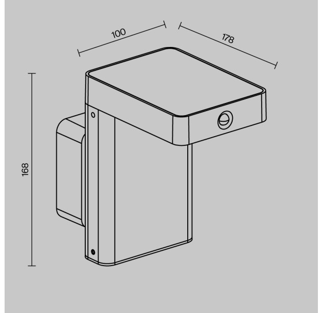 Lauko šviestuvas NORDIS 2W 3000K O140WL-L2BK Lauko šviestuvas NORDIS 2W 3000K O140WL-L2BK