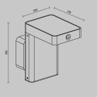 Lauko šviestuvas NORDIS 2W 3000K O140WL-L2BK Lauko šviestuvas NORDIS 2W 3000K O140WL-L2BK