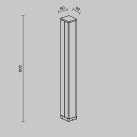 Lauko grindų šviestuvas FLOEVA 18W 3000K O142FL-L18BK Lauko grindų šviestuvas FLOEVA 18W 3000K O142FL-L18BK