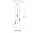 Pakabinamas šviestuvas CALVO 28 G9 W ZALEŻNOŚCI OD ŻARÓWKI  P0076-03A-P7AA