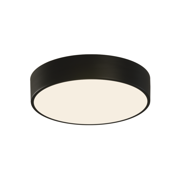 Dins Lubinis šviestuvas %D8260 mm Matinė juoda, LED 18W 1890lm, CRI90 CL.II IP44, 2700K-3000K-4000K Slankusis jungiklis, Dim. Triac, MULTI-PACK, ON-DEMAND **
