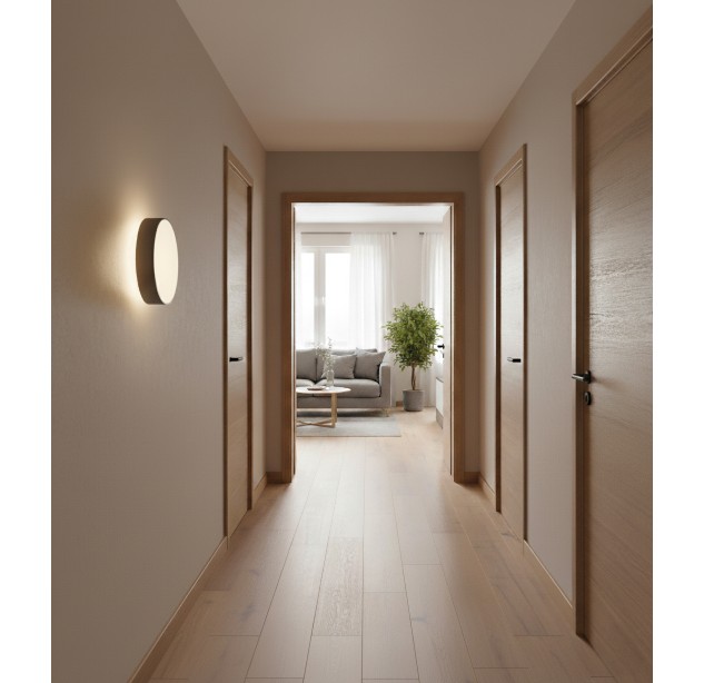 Dins Lubinis šviestuvas %D8320 mm Nikelis matinis, LED 24 W 2520 lm, CRI90 CL.II IP44, 2700 K–3000 K–4000 K Slankusis jungiklis, MULTI-PACK