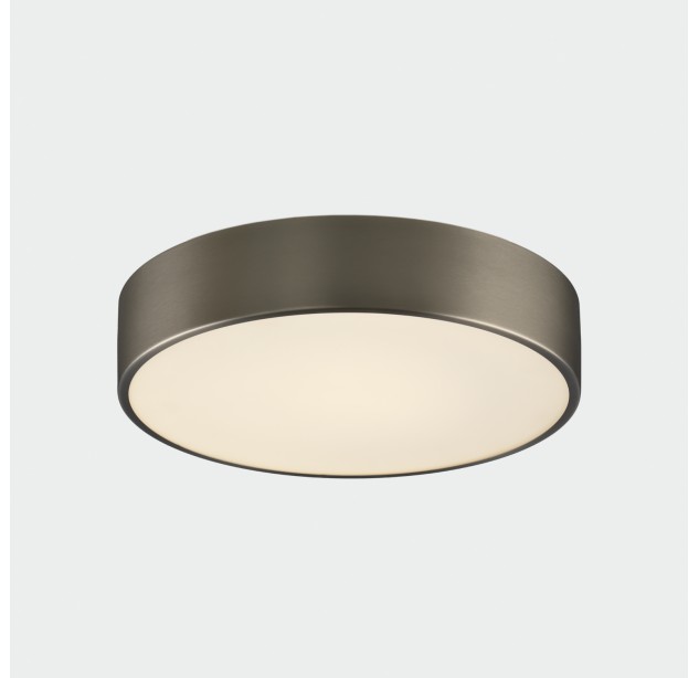 Dins Lubinis šviestuvas %D8320 mm Nikelis matinis, LED 24 W 2520 lm, CRI90 CL.II IP44, 2700 K–3000 K–4000 K Slankusis jungiklis, Dim. DALI/Push, MULTI-PACK, ON-DEMAND **