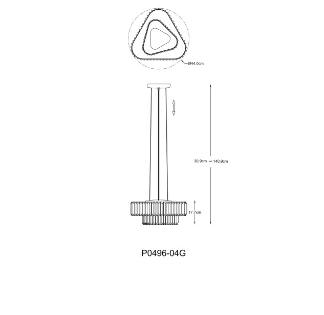 Pakabinamas šviestuvas HELIOS 33 G9 W ZALEŻNOŚCI OD ŻARÓWKI P0496-04G-F7AC Pakabinamas šviestuvas HELIOS 33 G9 W ZALEŻNOŚCI OD ŻARÓWKI P0496-04G-F7AC