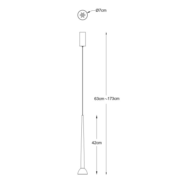 Pakabinamas šviestuvas BOSTON 5 LED 3000  P0603-01A-P7B1