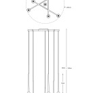 Pakabinamas šviestuvas BOSTON 5 LED 3000  P0603-07C-P7B1
