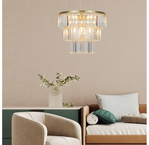 Pakabinamas šviestuvas TIFANNY 40W P17127-4-1GD