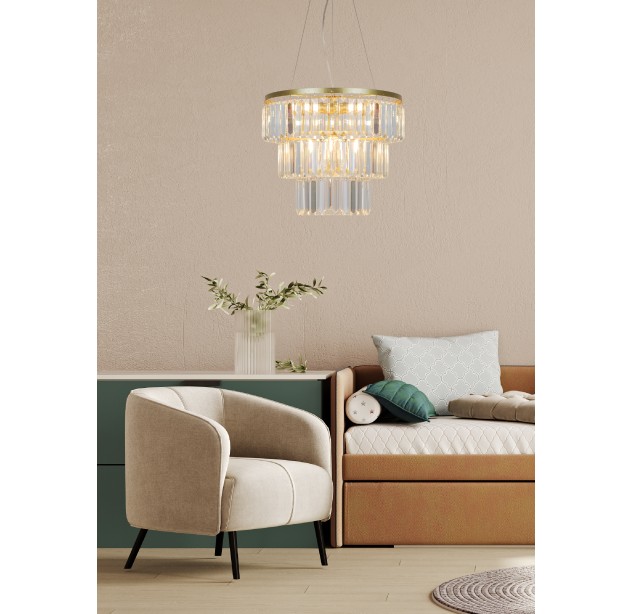 Pakabinamas šviestuvas TIFANNY 40W P17127-4-1GD
