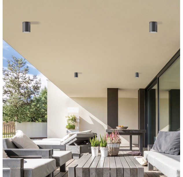 Nori Lubinis šviestuvas 2044/10 Tekstūruotas antracitas, LED E27 15 W, CL.I IP65
