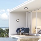 Kuma lubinis šviestuvas 2082/16 tekstūruotas antracitas, LED 10 W 630 lm, CRI90 CL.I IP65, Kelvinas 2700 K–3000 K, slankusis jungiklis