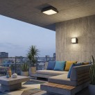 Nexus lubinis šviestuvas 2083/15 tekstūruotas baltas, LED 10 W 630 lm, CRI90 CL.I IP65, Kelvinas 2700 K–3000 K, slankusis jungiklis