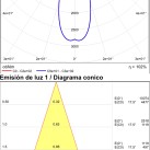 Nox lubinis šviestuvas 2092 tekstūruotas antracitas, LED 9 W, 2700 K, 900 lm, CRI 90, CL.I, IP65