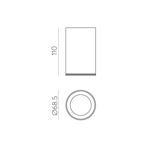 Nox lubinis šviestuvas 2092 tekstūruotas antracitas, LED 9 W, 2700 K, 900 lm, CRI 90, CL.I, IP65
