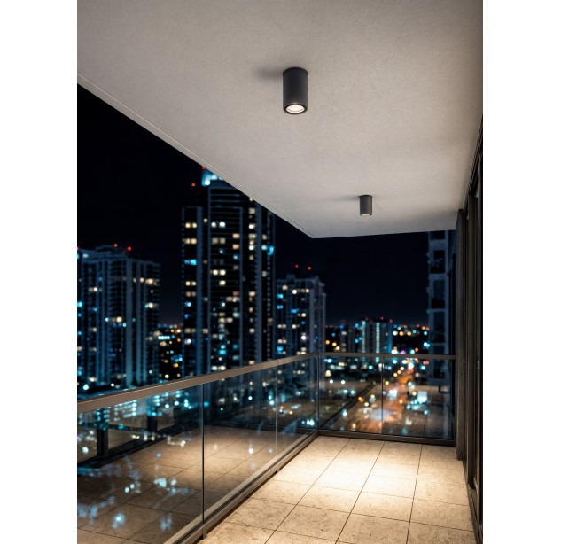 Nox lubinis šviestuvas 2092 tekstūruotas antracitas, LED 9 W, 2700 K, 900 lm, CRI 90, CL.I, IP65