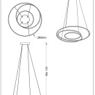 Pakabinamas šviestuvas ZEPHYRA 35 LED 3000 P240842601 Pakabinamas šviestuvas ZEPHYRA 35 LED 3000 P240842601