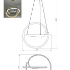 Pakabinamas šviestuvas VELENNE 40 LED 3000  P241249401E