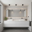 Branco lubinis šviestuvas 3468/8, tekstūruotas juodas, LED GU10 8 W, CL.II IP65