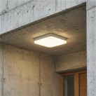 Kvadratinis lubų šviestuvas 3512/28, baltas, LED 24 W, 1989 lm, CRI 90, CL.II, IP54, integruotas LED, reguliuojamas šviesos stiprumas, Kelvinas