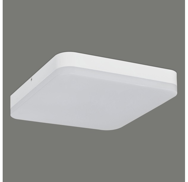 Kvadratinis lubinis šviestuvas 3512/28, baltas, LED 24 W, 1989 lm, CRI 90, CL.II, IP54, integruotas LED, reguliuojamas šviesos stiprumas, Kelvinas, judesio jutiklis