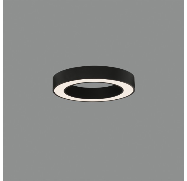 Aliso lubinis šviestuvas 3742/47, tekstūruotas juodas, LED 38 W, 3708 lm, CRI 90, CL.I, integruotas LED, 2700 K–3000 K–4000 K, slankusis jungiklis